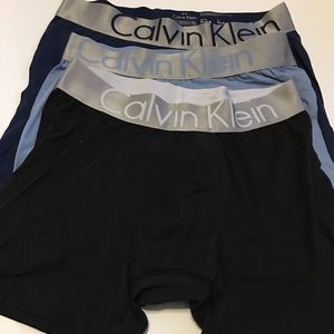 Calvin Klein Steel Micro 3 pack Boxer Briefs NWOT